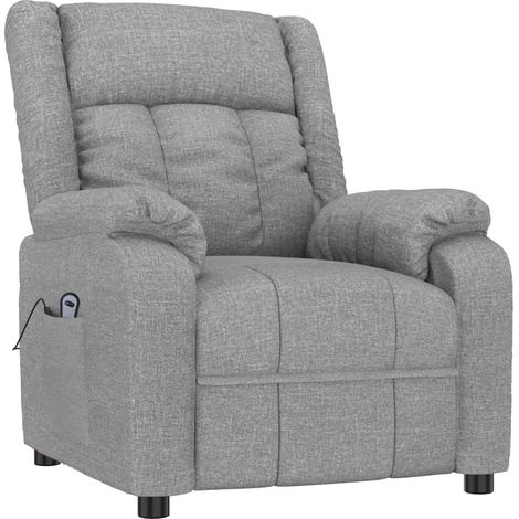 Fauteuil inclinable électrique Gris clair Tissu (1/5)