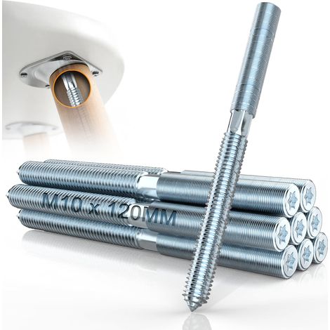 10 Pièces Vis Double Filetage M10x100mm Vis de Fixation M10 (1/5)