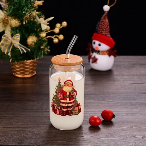 Verre À Boisson De Noël - Verre En Verre Borosilicat Résistant À La Chaleur - Pour Boissons Chaudes Ou Froides - 1 Pièce (1/5)
