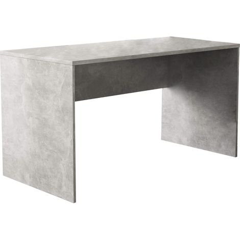 Scrivania porta pc minimal con struttura in legno nobilitato Jose -  Grey