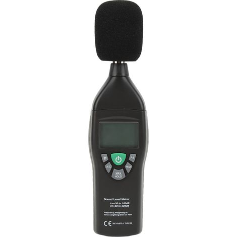 Sonomètre de décibels, haute résolution, lecture précise, capteur automatique, rétroéclairage, petit et portable, adapté aux écoles et aux foyers. (1/5)