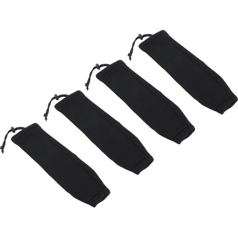 4 housses pare-chocs bateau 23x65cm noires – Manchons protection marine twin eye centre corde tube, marine (1/5)