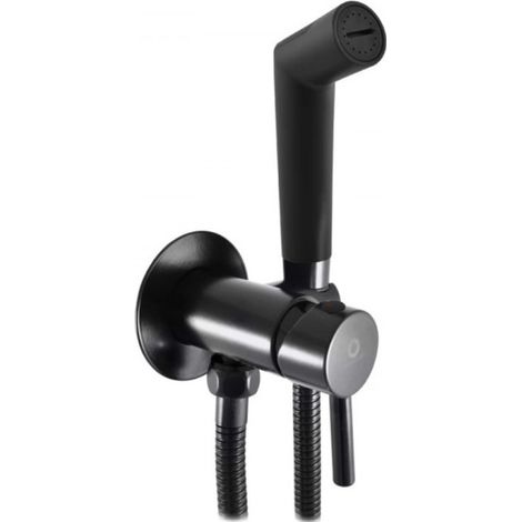 Mitigeur bidet ou WC encastrable SEINA avec douchette en laiton noir mat (1/5)