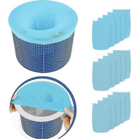 Sacs filtrants pour skimmer de piscine, sacs filtrants élastiques en nylon pour piscine, 25-26 (1/5)