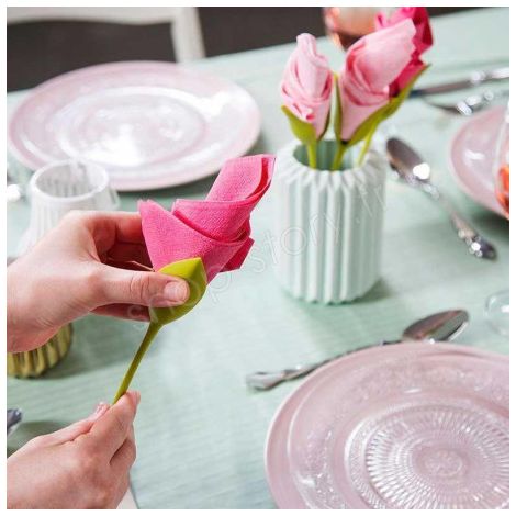 FLOWER NAPKIN : Lot de 4 Porte-Serviettes Créateurs de Fleurs (1/5)