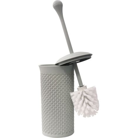 Droplette Design Plastic Toilet Brush, Ice Grey (1/4)