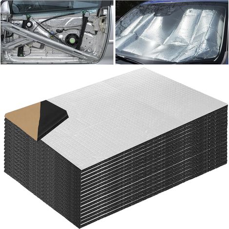 Lot de 15 Tapis D'isolation Phonique pour Voiture 250 x 180 mm, Épaisseur 5 mm, Tapis Autocollants Anti-Bruit et Anti-Vibrations, Isolation Acoustique et Thermique Résistante à l’Humidité (1/5)