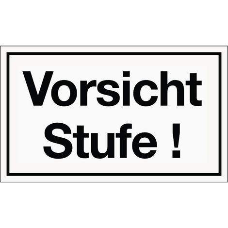 Indication Attention Marche Panneau plastique L250xl150mm blanc noir Ku.