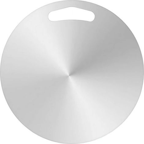 Planche à découper ronde en acier inoxydable 304, non toxique, pour la viande et les légumes, lavable au lave-vaisselle (1/5)