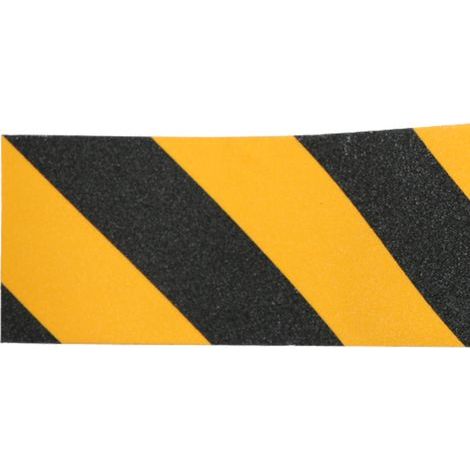 Yellow and black anti-slip safety tape for floors, walls and pipes - Warning sign (1/5)
