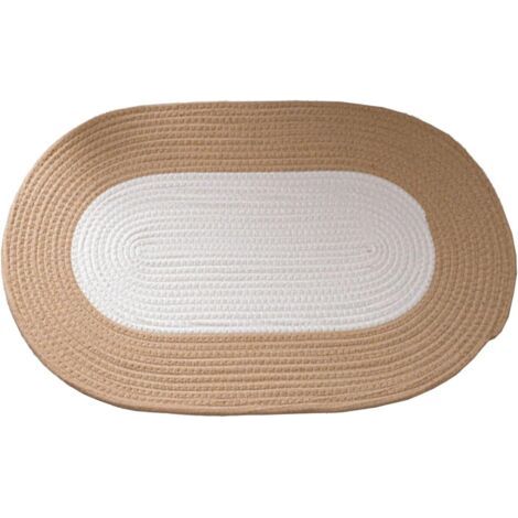 Sollbry Tapis de bain extra doux et absorbant, tapis antidérapant, tapis tissé de loisirs multi-usages, pour sol de salle de bain et salle de douche (blanc, 70 × 40 cm) (1/4)