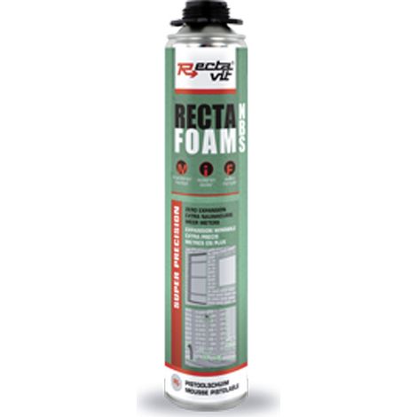 Mousse polyuréthane pistolable - Contenance : 800 mL - RECTAVIT