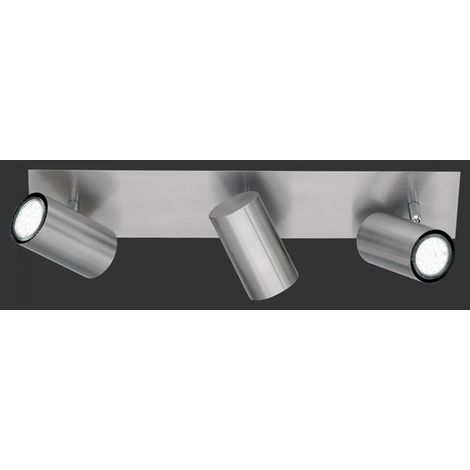 Plafón 3 Spot Orientable Focos Marley Níquel Trio Iluminación