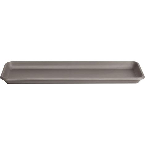 Geda – Soucoupe FLORA pour balconnière 59 cm – Taupe, plastique, 57 x 20 cm