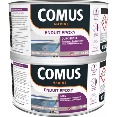 Comus – Enduit époxy léger 250ml – Résines époxy pour tous types de supports – Application facile en chantiers humides