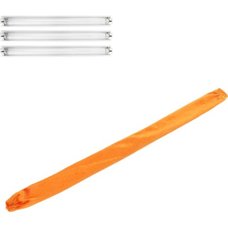 Abnehmbarer Samtbezug mit Reißverschluss für Edelstahlketten, Edelstahlketten, Kabelschutzhülle, DIY-Beleuchtungszubehör, orange (1/5)