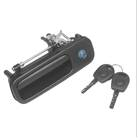 Poignée Hayon Cylindre 1J6827565B,1J0827565A pour IV Polo Lupo Caddy Sharan T5, Griffe Arrière, Extérieur, Serrure Coffre (1/5)