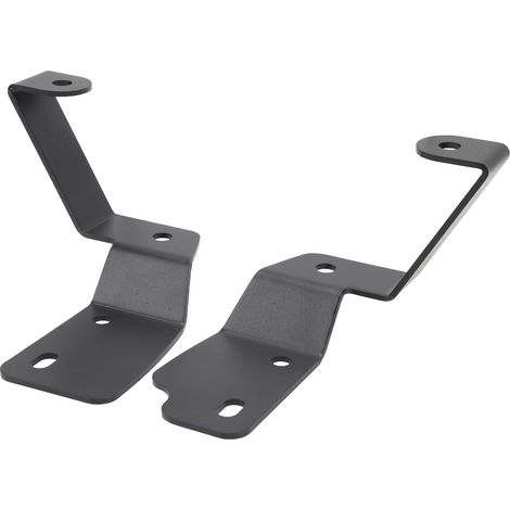 1 paire de supports de fixation latéraux, supports de fixation étanches noirs pour projecteur LED à fente de charnière de capot, compatibles avec Ford Bronco (1/5)