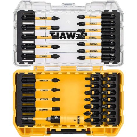 Juego de 31 puntas de destornillador Flextorq para taladro/destornillador DeWalt DT70739T-QZ, color plateado (1/5)