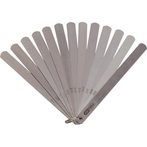 Jauges à piston, 8 lames, 0,05-0,5mm, 200mm (1/2)