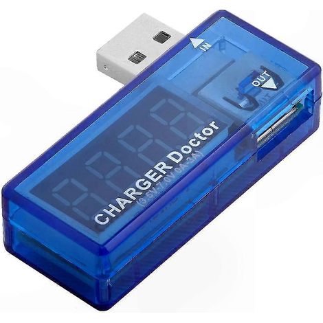 Chargeur USB Multimètre Détecteur de Tension Voltmètre Numérique pour Surveillance de Consommation Électrique (1/4)