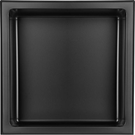 Stilform Edelstahl Wandnische Matt Schwarz in 30x30, 60x30 cm oder 90x30cm:30x30 (1/5)