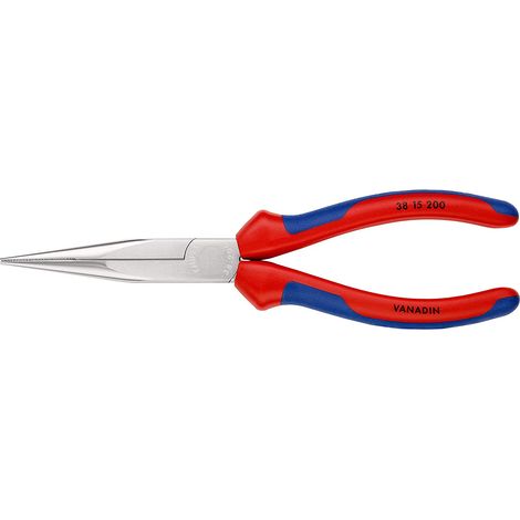 Knipex Pince de mecanicien chromee, avec gaines bi-matiere 200 mm 38 15 200 (1/3)