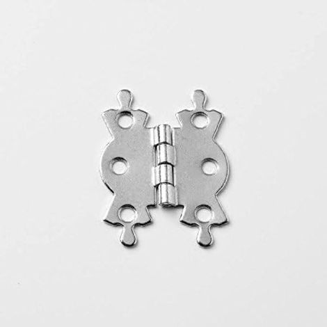 1 charnière papillon élégante de 50 mm plaquée chrome pour boîte à bijoux (1/2)