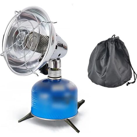 Chauffage d'hiver pour tente, mini chauffage de camping à gaz, chauffage rapide à économie d'énergie, chauffage de tente portable avec sac de rangement, réchauds de cuisine portables (1/5)