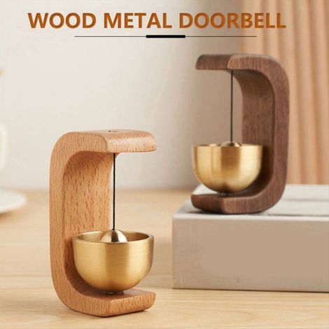 2024 Sonnette en Bois Carillons éOliens pour Sonnette de Porte D'EntréE de Maison DéCoration Murale de PièCe EsthéTique-B, 2 PièCes (1/5)