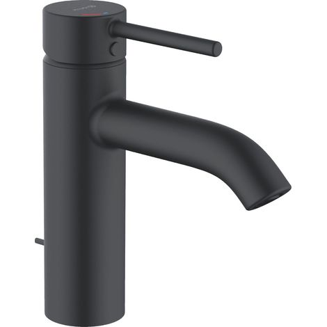 Kludi Bozz - Waschtischarmatur, mit Ablauf, EcoPlus, schwarz matt 382933976 (1/3)