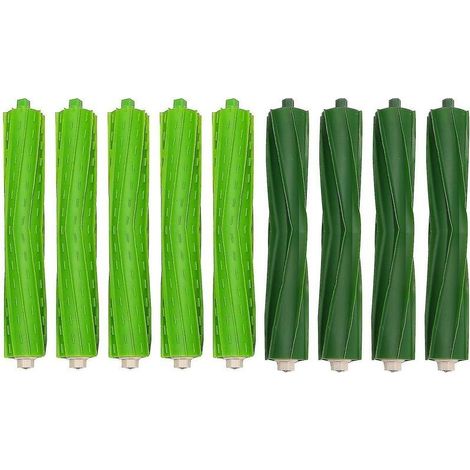 Jeu de 4 rouleaux de brosse pour aspirateur iRobot Roomba i7/i8 – Brosses en caoutchouc multi-surfaces – Longueur 185 mm (1/5)