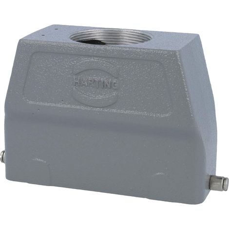 HARTING Han 24B Capot haut, 1xPG36 sortie de câble droite, pour 1 étrier (sur la partie inférieure) Presse-étoupe PG36 Plage de serrage 19,0 mm - 32,0 mm - 1 Stück (1/3)