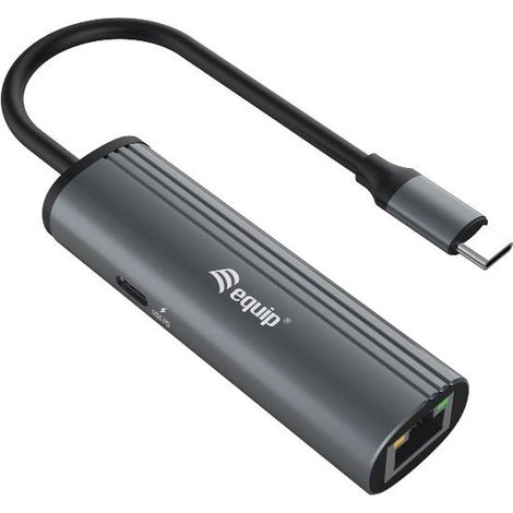 Equip 133486 replicatore di porte e docking station per laptop USB tipo-C Nero, Grigio (1/4)