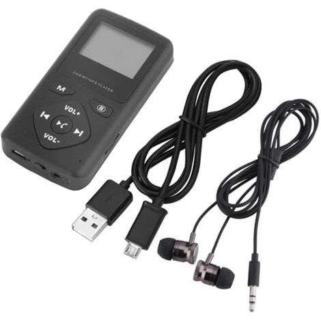 Récepteur radio numérique de poche DAB/DAB+ lecteur MP3 Bluetooth avec écouteurs (1/5)
