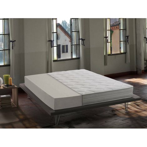 Dmora - Materasso singolo Dmel, Materasso sfoderabile in Waterfoam, 100% Made in Italy, Anti acaro e Anallergico, Cm 80x190h19 (1/5)