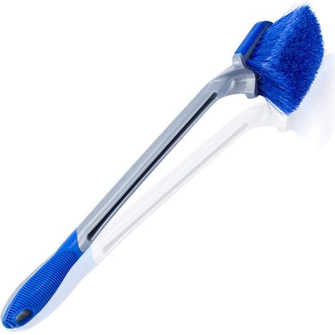 Brosse de nettoyage des roues de voiture, brosse à roue pour le nettoyage des roues en alliage de voiture (poignée longue) (1/5)