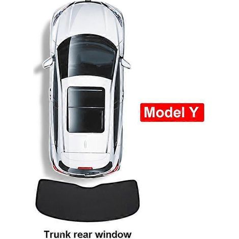 Pare-soleil latéral pour Tesla Model 3 Y, pare-brise avant et arrière, isolation thermique, rideau d'intimité, protection solaire extérieure pour toute la voiture, lunette arrière du coffre. (1/5)