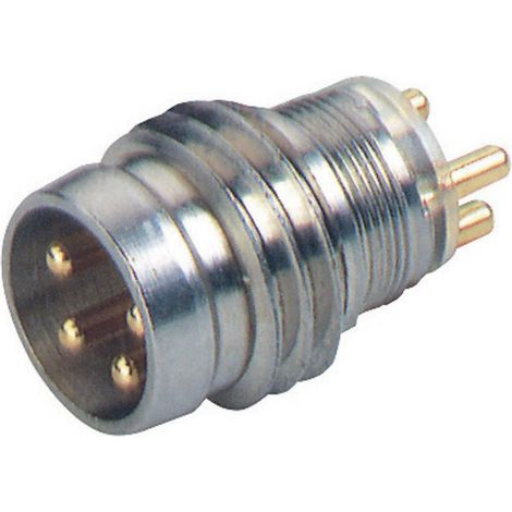 Hirschmann 933 393-001-1 conector metálico plateado M8