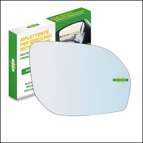 Vetro specchio retrovisore lato dx-passeggero (specchio piu grande) (1/2)