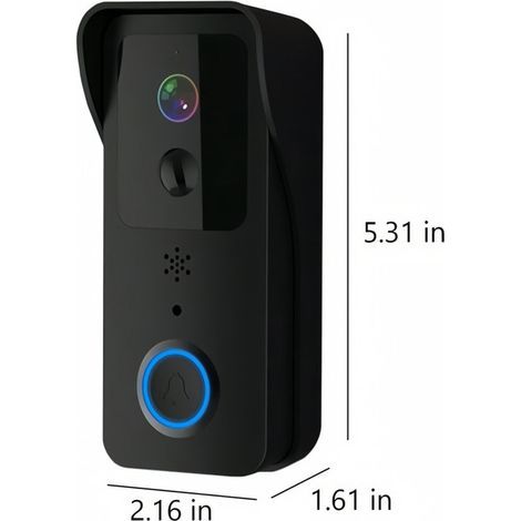 Support de porte adhésif compatible avec les accessoires de sonnette vidéo, système de sécurité de sonnette (1/5)