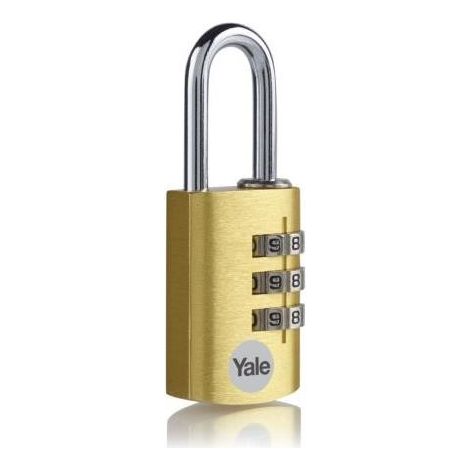 YALE YE3CB/28/126/GO CANDADO DE SEGURIDAD DE COMBINACIÓN NEGRO 28 MM YE3CB