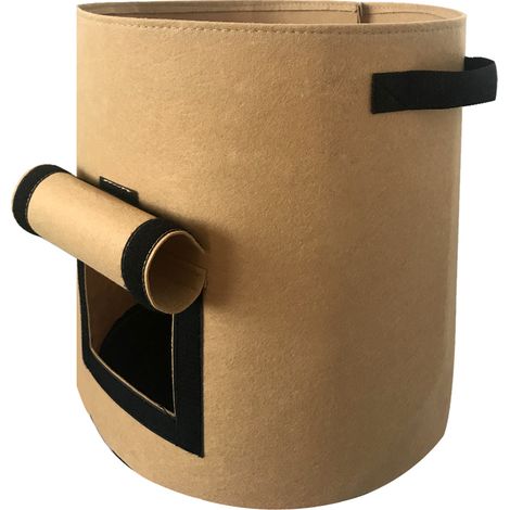 Sac de Culture 10 Gallons 38L Non-Tissé Épaissi pour Pommes de Terre et légumes Lumière Tan - 1 Sac (1/4)