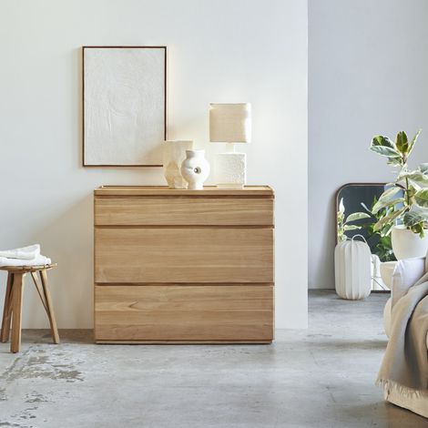 Tikamoon Nino Commode en teck H 85 cm × L 100 cm × P 45 cm (1/5)