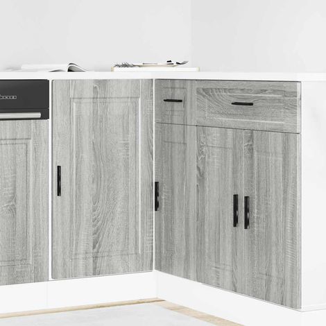 Küchenunterschrank Porto Grau Sonoma Holzwerkstoff