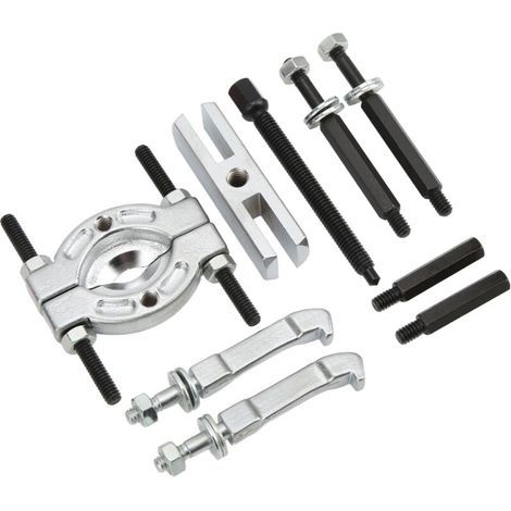 Set di estrattori per cuscinetti, 9 pezzi, kit di estrattori per ingranaggi e separatore per cuscinetti, kit universale di utensili per la rimozione dei cuscinetti del pignone per mozzo ruota e assale (1/4)