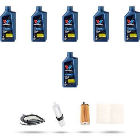 Kit tagliando 4 FILTRI e 6L OLIO compatibile con Bmw x3 (F25) 20dx 120kw dal 2010 al 2017 (1/5)