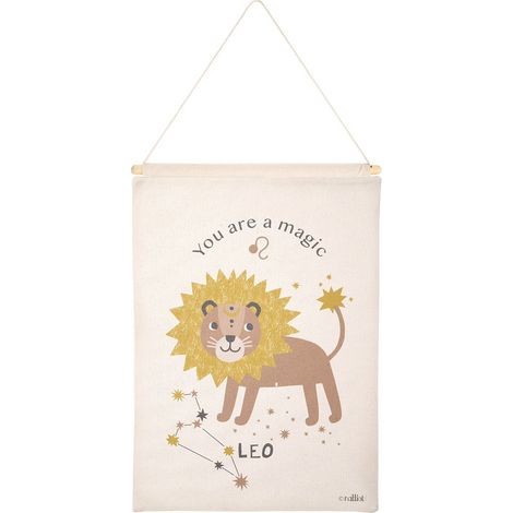 Décoration Murale Enfant Signe Astrologique Lion avec Pochette Cadeau Réutilisable - PANGIVO (1/4)