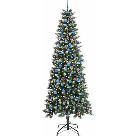 Sapin de Noël,Arbre de Noël artificiel avec 300 LED Vert 96 x 96 x 240 cm CFW90121 (1/5)