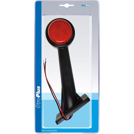 Luce d'ingombro 12/24V rossa/bianca/ambra 166x193mm LED sinistra in blister (1/4)